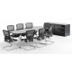 Lawson High Gloss Writable Boardroom Table 